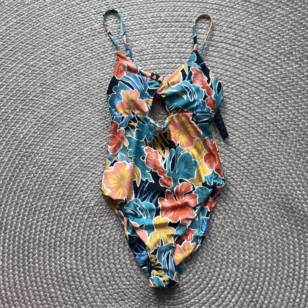 Volcom Take it Easy One Piece Swimsuit Sz XS